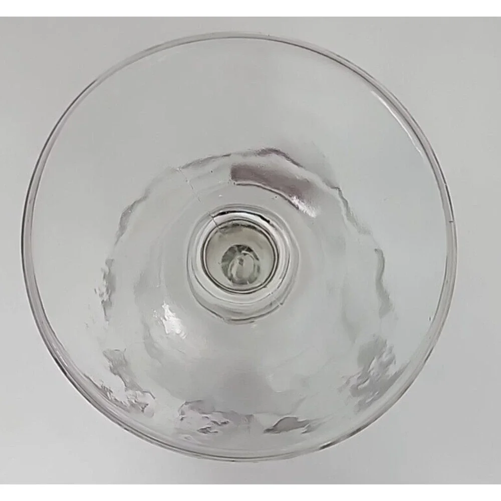 Vtg Schlitz Glass Beer‎ Goblet Thumbprint Streamed Dimples Carnival U272-5